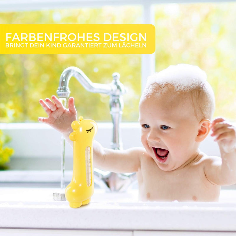 SENTANA® Baby Badethermometer - Für die perfekte Badetemperatur - Bruchfestes Wasserthermometer für sicheren Badespaß - Baby Erstausstattung für junge Eltern - BPA frei