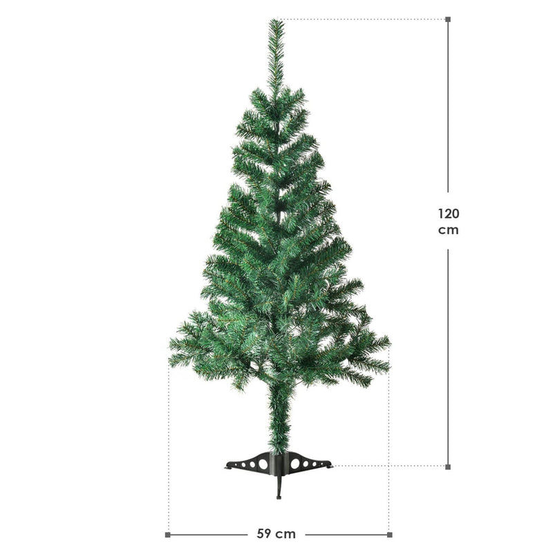Juskys Weihnachtsbaum 180 cm künstlich mit Schnee & Ständer, naturgetreue Zweige, einfache Stecktechnik, Tannenbaum Christbaum Weihnachtsdeko Innen