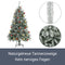 Juskys Künstlicher Weihnachtsbaum Talvi 180 cm mit Schnee & Metall Ständer, naturgetreu, einfacher Aufbau, Tannenbaum Christbaum Weihnachtsdeko künstlich