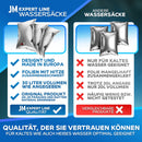 JM EXPERT LINE® Reißfestes Wasserbeutel-Set 30 Liter [5St.] I 20% mehr Volumen für sicheren Trinkwasser-Notvorrat I 100% Auslaufsicherer Wasserbehälter I BPA-freier Wassersack für den Notfall…