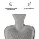 Blumtal Premium Wärmflasche mit Bezug in Kunstfelloptik - Wärmeflasche mit Kuschelweichem Fellbezug zur Schmerzlinderung, Auslaufsichere Bettflasche aus Naturkautschuk für Kinder und Erwachsene, Braun