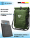 MIVELO - 3 in 1 Fahrradtasche - Rucksack - Schultertasche wasserdicht, mit Laptopfach, für Fahrrad Gepäckträger Aller Art (Olivgrün, 20L)