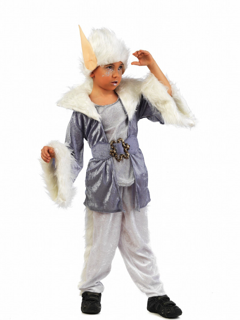 Limit Sport Mascarada MI780 Gr.3 - Magischer Elf Chiaro Kostüm, Größe 3, weiß/Silber/blau