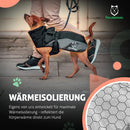 Fellbengel Hundemantel für kleine und große Hunde [6 Größen] + stufenlos verstellbar Regenmantel Wintermantel Hund wasserdicht mit Thermo-Material und ergonomischem Schnitt - Größe 60
