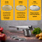 SILBERTHAL Kartoffelpresse Edelstahl - Spaghettieispresse - Läuft nicht über - Einlegescheiben inklusiv - Spülmaschinenfest - Verbesserte Version 2023