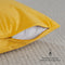 Blumtal 2er Set Kissenbezug 60x60 cm Gelb - dekorativer Samt Kissenbezug mit verstecktem Reißverschluss, Kissenhülle für Zierkissen Deko-Kissen Polster Sofakissen & Couchkissen, waschbar