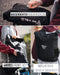 MIVELO - 3 in 1 Fahrradtasche - Rucksack - Umhängetasche wasserdicht, inkl. Laptopfach, für Fahrrad Gepäckträger Aller Art, (20L) schwarz