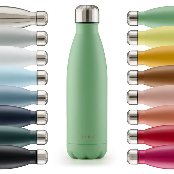 Blumtal Trinkflasche Charles - auslaufsicher, BPA-frei, stundenlange Isolation von Warm- und Kaltgetränken, 1000ml, summer green - grün