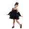 Limit Sport Hollywood Filmstar Kostüm Kinder Ballerina Kleid Mädchen mit Stulpen schwarz - 4 Jahre