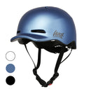 Westt Urban Herren Damen Kinder Fahrradhelm Skaterhelm BMX Helm mit Licht atmungsaktiv, blau, Einheitsgröße (58-60cm)