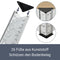 Juskys 3er Metall Regalsystem Basic | 1 Eckregal & 2 Lagerregale | 15 Böden aus MDF Holz | 2625 kg | Schwerlastregal Lagerregal Kellerregal (Silver)