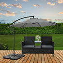 Juskys Schirmgewicht 4er-Set Quad für Schirmständer mit 60 Liter Wasser oder 80 kg Sand befüllbar HDPE Kunststoff Sonnen-Schirmständer