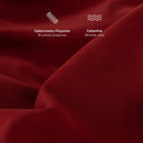 Blumtal Premium Kissenbezüge - Superweicher Mikrofaser Kopfkissenbezug 120 GSM, knitterfreie Kissenhülle Oekotex Standard Zertifiziert, mit Reißverschluss, 50 x 50cm, 2er Set, Aurora Red - Rot