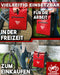 MIVELO 2in1 Fahrradtasche für Gepäckträger Gepäckträgertasche 100% wasserdicht Fahrrad Tasche für Gepäckträger (Rot-Carbon, 22L)