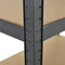Juskys Schwerlastregal Basic 200x100x60cm (HxBxT) | 875 kg | 5 Böden | Lagerregal Steckregal Metall Kellerregal Regalsystem Regal (Grau)