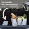 D&D Living® Umweltfreundliche Einkaufstasche aus Zellostan - faltbar, groß, stabil - Praktisch als Einkaufskorb, Tragetasche oder Holzkorb (40 Liter) (Grau)