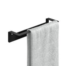 WEISSENSTEIN Handtuchstange Edelstahl ohne Bohren 30cm schwarz - Handtuchhalter Bad selbstklebend