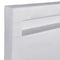 Juskys Polsterbett Paris 180 × 200 cm — Bettgestell mit LED Beleuchtung, Lattenrost & Kopfteil — Kunstleder & Holz — weiß — Bett Doppelbett