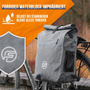 Forrider 3in1 Fahrradtasche für Gepäckträger mit Rucksack Wasserdicht 27L I Gepäckträgertasche Reflektierend I Sattel Tasche fürs Fahrrad