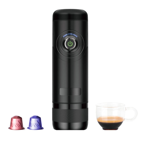 Dreiklang - be smart Tragbare Espressomaschine mit wiederaufladbaren Akku Kaffeemaschine, Elektrisch 12V Reise Unterwegs Auto, Camping, Boot, kompatibel Nespresso Starbucks L'OR 15 Bar,