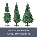 Juskys Weihnachtsbaum 150 cm künstlich mit Ständer, naturgetreue Zweige, einfache Stecktechnik, Tannenbaum Christbaum Weihnachtsdeko Innen