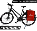 Forrider 2er Set Fahrradtaschen für Gepäckträger Wasserdicht Reflektierend | Gepäckträgertaschen 50L | Sattel Tasche fürs Fahrrad zum Einkaufen