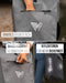 MIVELO 2in1 Fahrradtasche Gepäckträgertasche wasserdicht 100% PVC frei + Laptopfach + Schloss + Schultergurt – Fahrrad Tasche für Gepäckträger 1 STK grau
