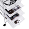 Yaheetech Badrollwagen Badezimmerwagen Rollcontainer mit 4 stapelbaren Schubladen, Rollwagen aus Metall und Kunststoff, Schubladenwagen für Küche Bad Büro Schlafzimmer Weiß