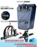 MIVELO 2in1 Fahrradtasche Gepäckträgertasche wasserdicht 100% PVC frei + Laptopfach + Schloss – Fahrrad Tasche für Gepäckträger 1 STK Jeans-blau
