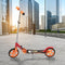 ArtSport Scooter Cityroller Fire Big Wheel 205 mm Räder klappbar & höhenverstellbar — Kinder-Roller ab 3 Jahre - Tretroller bis 100 kg — schwarz/rot