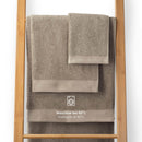 Blumtal Premium Frottier Handtücher Set mit Aufhängschlaufen - Baumwolle Oeko-TEX Zertifiziert, weich, saugstark - 2X Badetuch, 2X Handtuch, 2X Gästehandtuch, 2X Waschlappen, Taupe