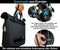 Forrider Schwarz Fahrradtasche für Gepäckträger Wasserdicht Reflektierend I 22L Gepäckträgertasche | Sattel Tasche fürs Fahrrad zum Einkaufen, Touren (Schwarz)