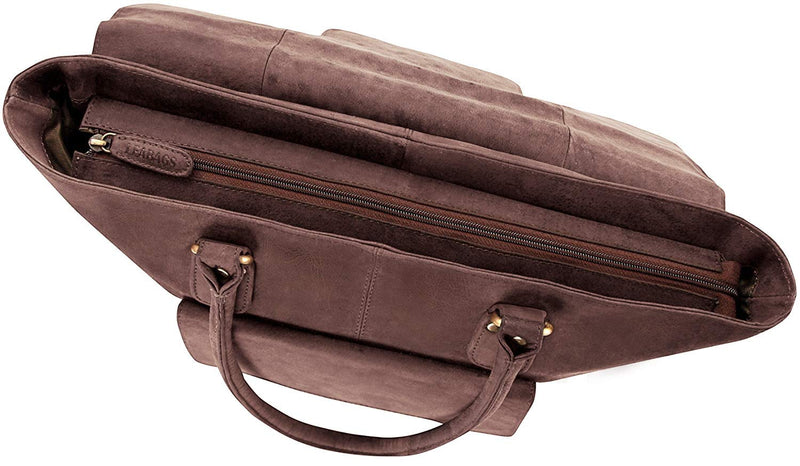 LEABAGS Jersey Handtasche aus echtem Büffel-Leder im Vintage Look