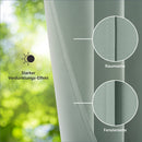 Blumtal 2er-Set Gardinen Verdunklungsvorhänge Blickdicht - Elegante Wärmeisolierende Vorhänge mit Ösen, Thermovorhang für alle Fenster, 160 x 132 cm, Summer Green - Grün