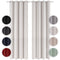 Blumtal 2er-Set Gardinen Verdunklungsvorhänge Blickdicht - Elegante Wärmeisolierende Vorhänge mit Ösen, Thermovorhang für alle Fenster, 160 x 132 cm, Moonlight Grey - Grau