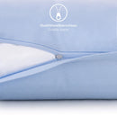 Blumtal Kissenbezug 40x40 cm (2er Set Kissenbezüge) - Blau - 100% Baumwoll-Jersey, Oeko-Tex Zertifiziert, Kissenhülle 40x40 - Jersey Kopfkissenbezug für Kissen 40x40 cm mit Reißverschluss