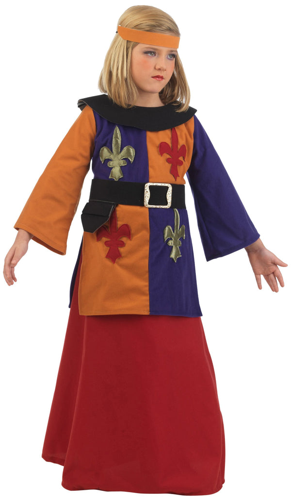 Limit Sport Mascarada MI908 Gr.6 - Mittelalterliche Kriegerin Ann Kostüm, Größe 6, orange/blau/rot