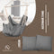 NearDistance® Hängesessel Hängestuhl Indoor Outdoor, Hängesessel ohne Gestell, Hängeschaukel für Erwachsene & Kinder, mit Fußablage & Kissen (Light-Grey)