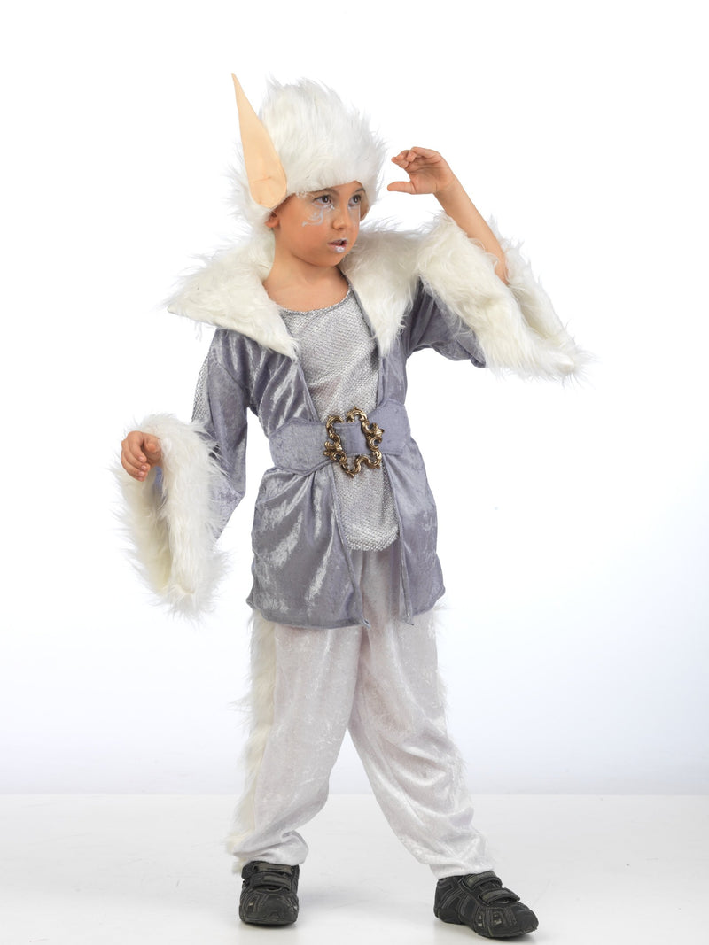 Limit Sport Mascarada MI780 Gr.4 - Magischer Elf Chiaro Kostüm, Größe 4, weiß/Silber/blau