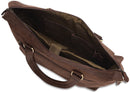 LEABAGS Isabell Damen Handtasche aus echtem Leder im Vintage Look I Umhängetasche I Ledertasche I Schultertasche I Braun I 31x6x29cm