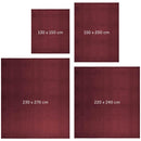 Blumtal Kuscheldecke aus Fleece - hochwertige Decke, Oeko-TEX® Zertifiziert in 270 x 230 cm, Kuscheldecke flauschig als Sofadecke, Tagesdecke oder Winterdecke, Dunkelrot
