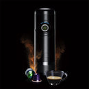 Dreiklang - be smart tragbare Espressomaschine mit Tragetasche Akku, elektrisch 12V Reise Unterwegs Auto, Camping, Boot, kompatibel Nespresso Starbucks L'OR 18 Bar, wiederaufladbar
