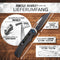 Bullhead Klappmesser einhandmesser – extra scharfes Taschenmesser –NEUHEIT patentierter Druckverstärker - ink. Geschenkbox - perfekt als Survival & Outdoor Messer, Jagdmesser