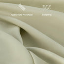 Blumtal Bettwäsche 220x240 cm & 2 Kissenbezüge 40x80 cm - Bettbezüge aus Atmungsaktivem Mikrofaser, Superweiches Bettbezug Set, Oeko-Tex Zertifiziert, 3teilig - Olive Grün