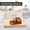 Munroomy Brotkasten mit Schneidebrett & Baumwoll-Beutel - gegen schimmeln & austrocknen - ideal zum Brötchen & Brot aufbewahren - Brotbox mit Deckel
