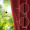 Blumtal 2er-Set Gardinen Verdunklungsvorhänge Blickdicht - Elegante Wärmeisolierende Vorhänge mit Ösen, Thermovorhang für alle Fenster und Jahreszeiten, 245 x 140 cm, Aurorarot