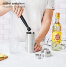 SILBERTHAL Cocktail Shaker Edelstahl - Mit Stößel