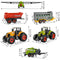 ISO TRADE Farm Set 6 landwirtschaftliche Maschinen Spielzeug Kinder Traktoren Anhänger