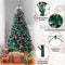 Yaheetech 152,5cm Künstlicher Weihnachtsbaum mit Schnee, Christbaum mit ca.450 Spitzen & Schnellaufbau Klappsystem, Schwer Entflammbarer Tannenbaum inkl. Metall Ständer für Weihnachten
