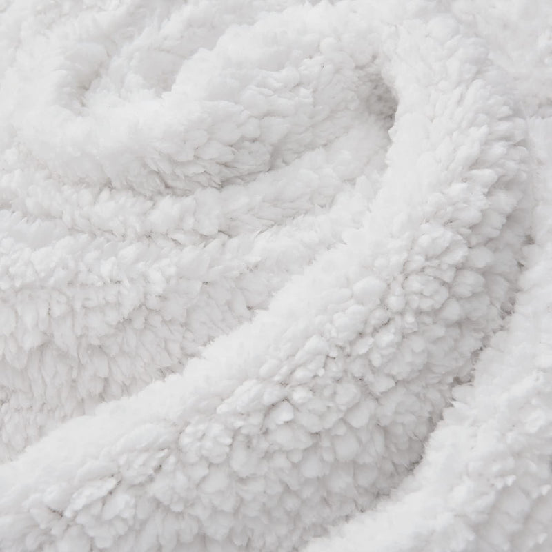 Juskys Fleecedecke 150x200 cm mit Sherpa - flauschig, warm, waschbar - Decke für Bett und Couch - Tagesdecke, Kuscheldecke Dunkelgrau